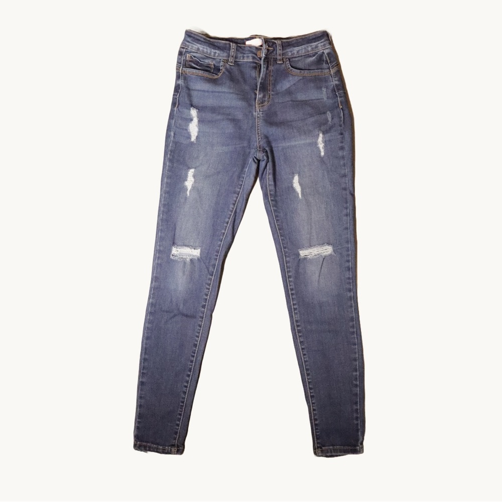 Wax Jean | Blue High Rise Stretchy Push-Up Skinny Jeans | Dark wash | Size 5/27